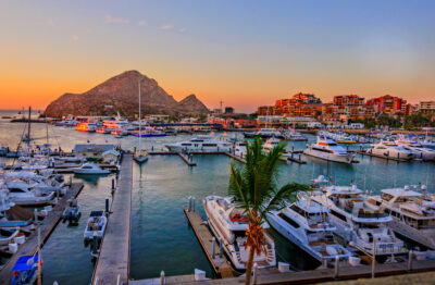 Cabo San Lucas Marina at Sunset