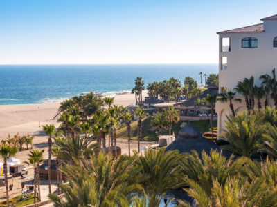 Scenic view of the beach and Sea of Corez in Cabo San Lucas, Mexico